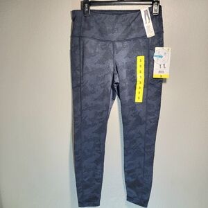 Mondetta Womens Leggings Performance Luxury Small Blue Gray